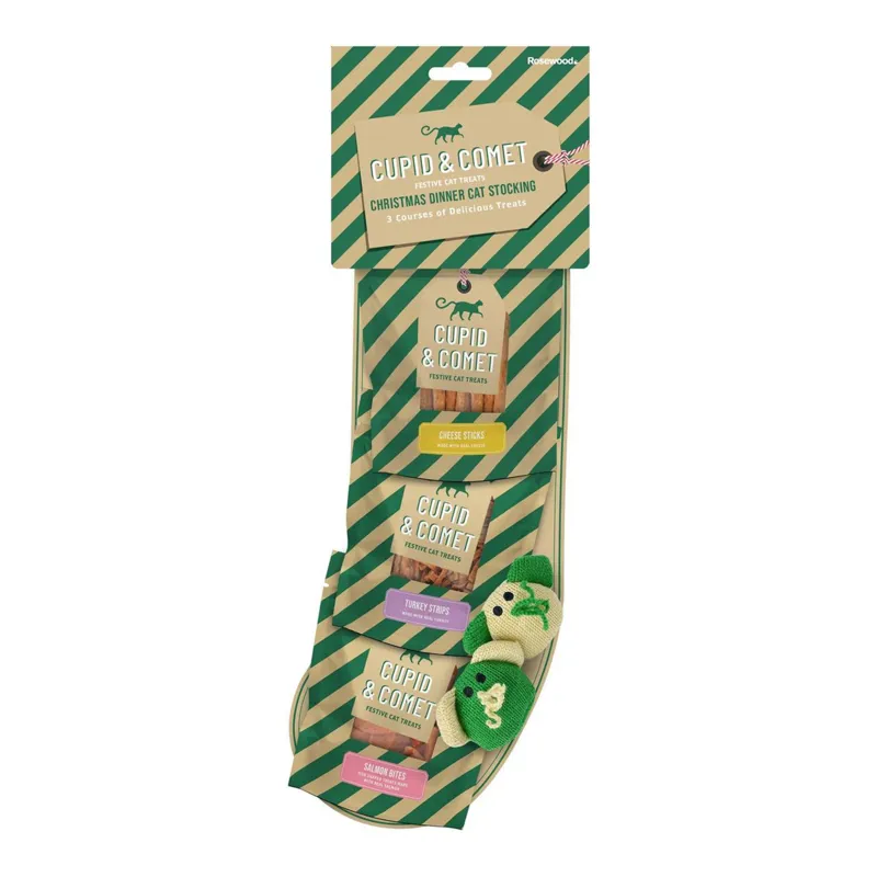 Rosewood Dinner Cat Stocking